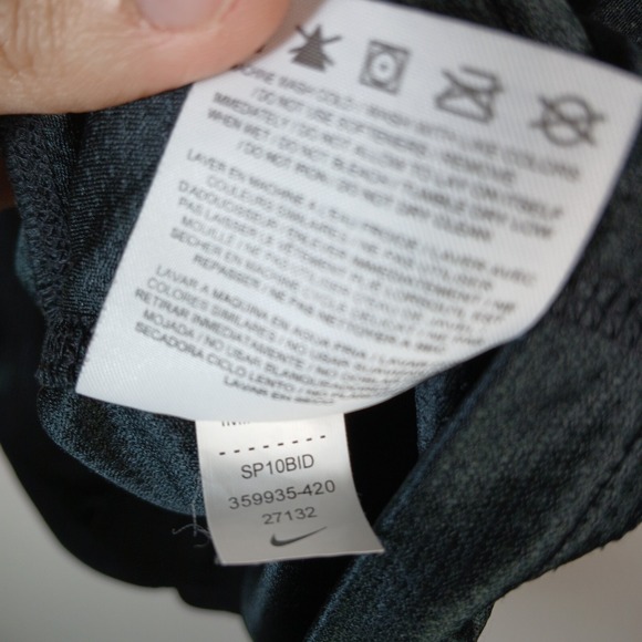 Nike Team Athletic Sleeve Black T-shirt Jersey‎ Mens XXL Center Swoosh AC82 - Picture 7 of 10